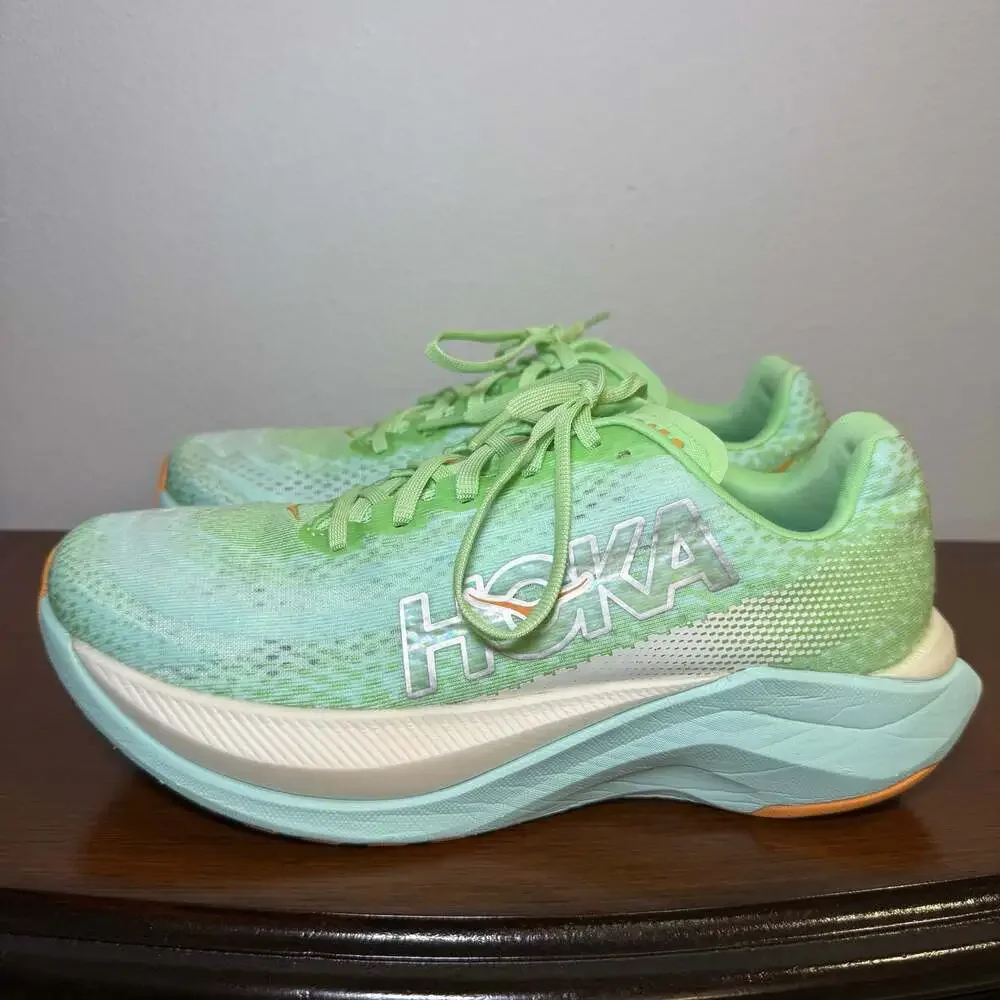 Hoka One One Women's Mach X Lime Glow Running Shoes Size 8.5B